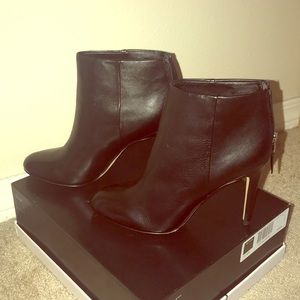Heel Leather Booties